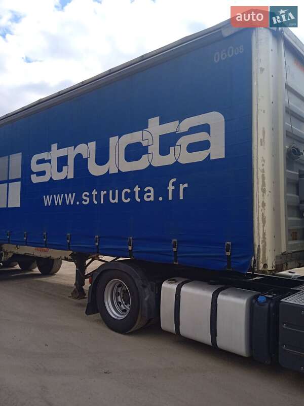 Тентованный борт (штора) - полуприцеп Fruehauf SMB 2008 в Березному