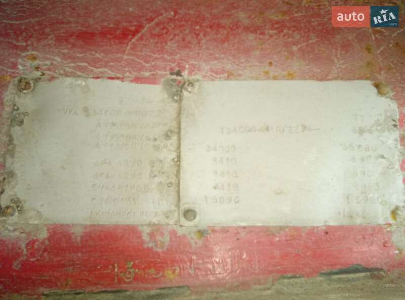 Тентованный борт (штора) - полуприцеп Fruehauf T34 1990 в Каменке фото 9 Тентованный борт (штора) - полуприцеп Fruehauf T34 1990 в Каменке