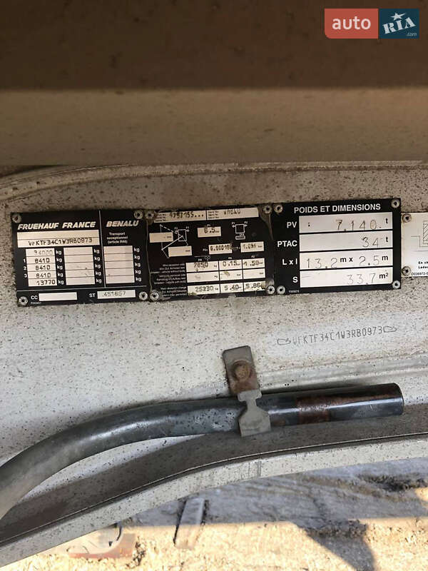 Самосвал полуприцеп Fruehauf T34 2012 в Николаеве фото 4 Самосвал полуприцеп Fruehauf T34 2012 в Николаеве