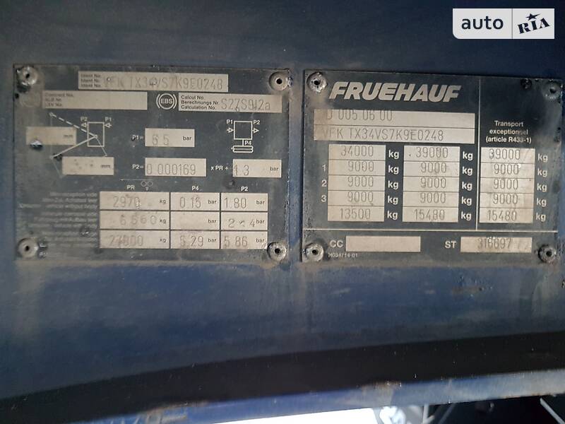 Изотермическая будка Fruehauf T34T1RP 2007 в Радехове