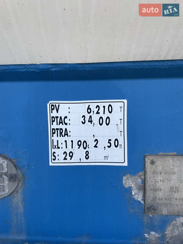 Цистерна Fruehauf TF34 1999 в Луцке