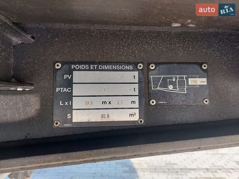 Тентований борт (штора) - напівпричіп Fruehauf TX 34 2009 в Черкасах фото 13 Тентований борт (штора) - напівпричіп Fruehauf TX 34 2009 в Черкасах