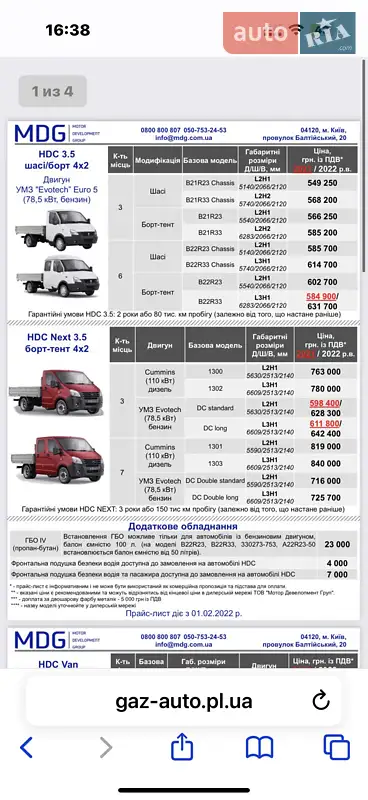 Грузовой фургон ГАЗ 3302 Газель 2021 в Днепре документ 2 фото Грузовой фургон ГАЗ 3302 Газель 2021 в Днепре документ