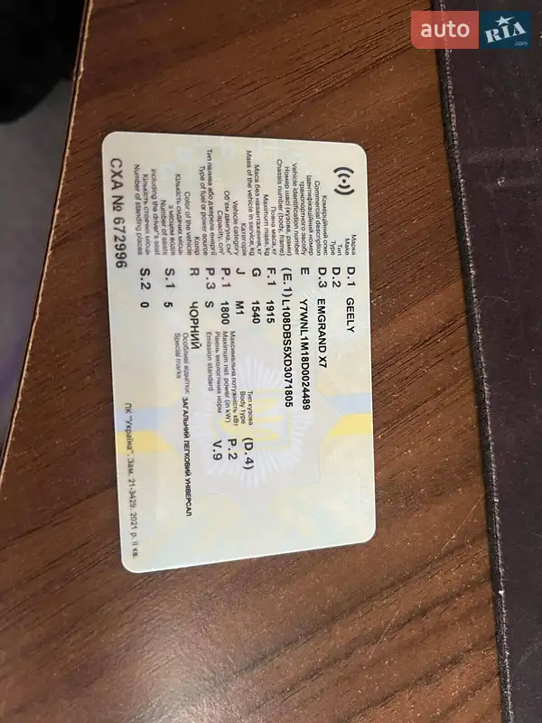 Позашляховик / Кросовер Geely Emgrand X7 2013 в Краснограді документ