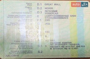 Позашляховик / Кросовер Great Wall Hover 2007 в Києві
