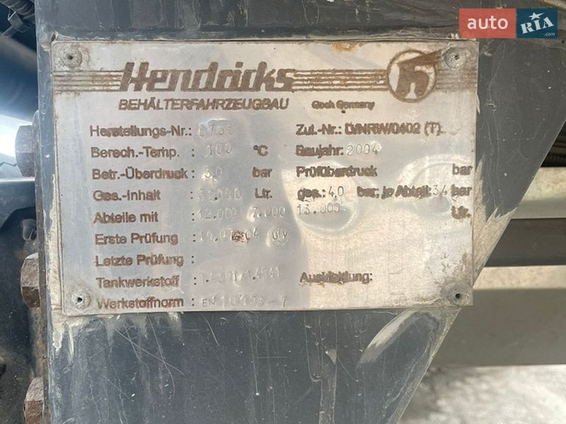 Цистерна Hendricks Goch 2004 в Львові