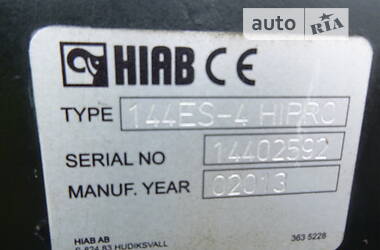 Кран-манипулятор HIAB 144 2013 в Луцке