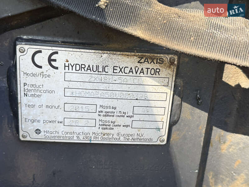 Миниэкскаватор Hitachi ZX 48 U-3 2015 в Сходнице фото 15 Миниэкскаватор Hitachi ZX 48 U-3 2015 в Сходнице