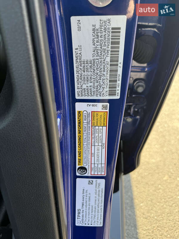 Седан Honda Accord 2024 в Львове