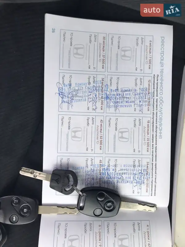 Седан Honda Civic 2009 в Киеве документ