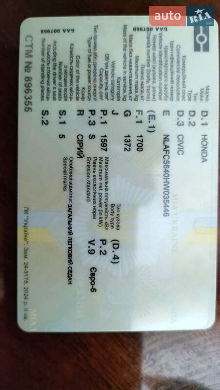 Седан Honda Civic 2018 в Житомирі