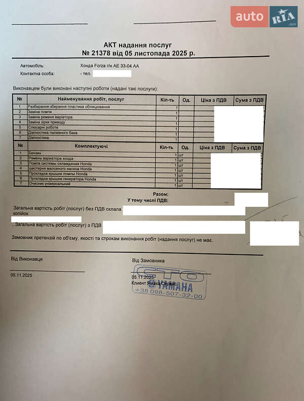 Максі-скутер Honda Forza 250 2003 в Дніпрі