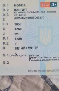 Хэтчбек Honda Insight 2014 в 
