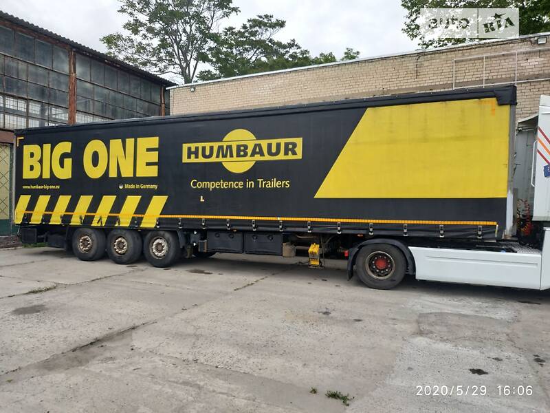 Тентованный борт (штора) - полуприцеп Humbaur HSA 2008 в Первомайске фото Тентованный борт (штора) - полуприцеп Humbaur HSA 2008 в Первомайске