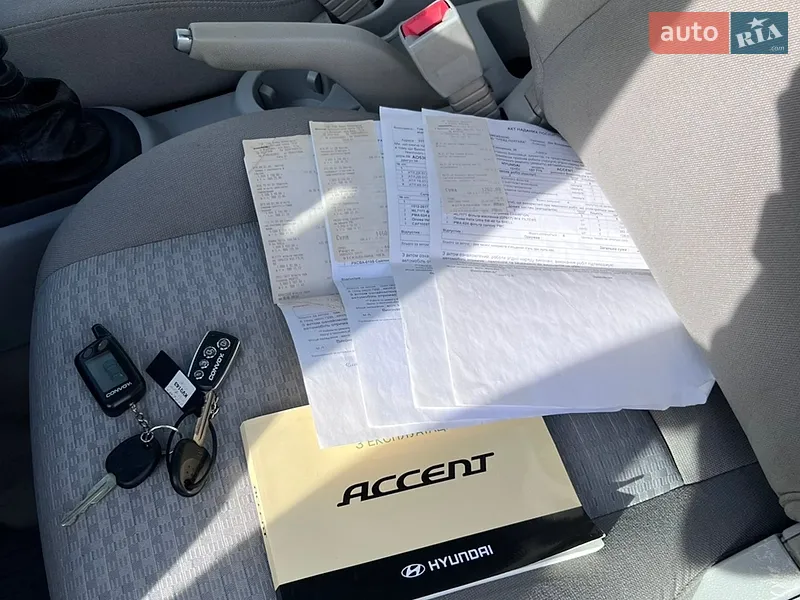 Седан Hyundai Accent 2008 в Ужгороде документ