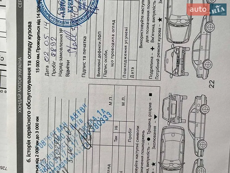 Седан Hyundai Equus 2012 в Кременчуге документ