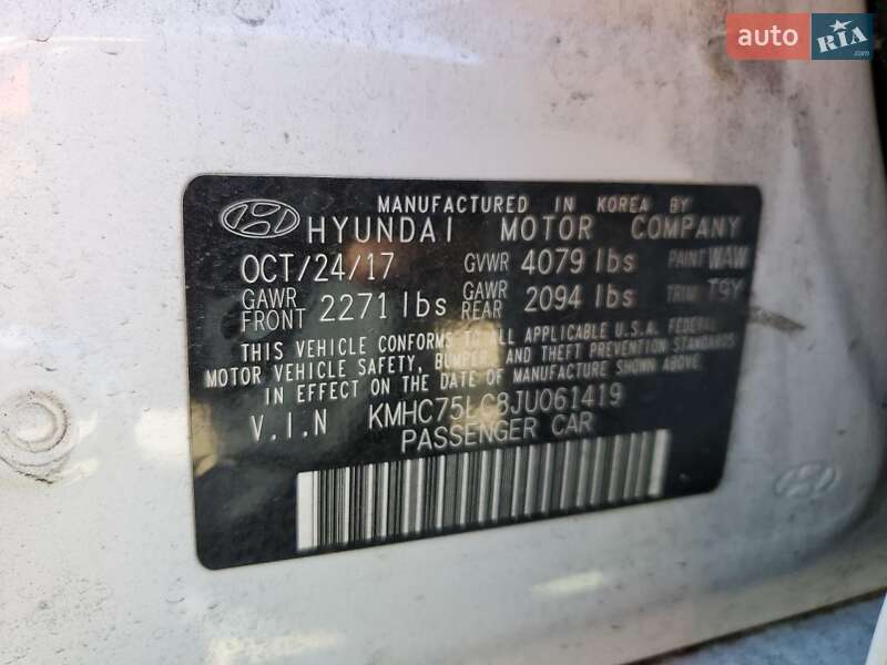 Хэтчбек Hyundai Ioniq 2017 в Одессе фото 12 Хэтчбек Hyundai Ioniq 2017 в Одессе