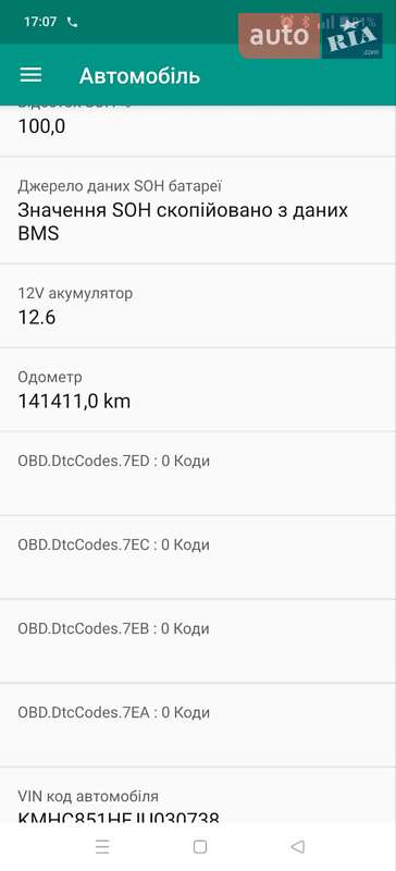 Хэтчбек Hyundai Ioniq 2018 в Ивано-Франковске