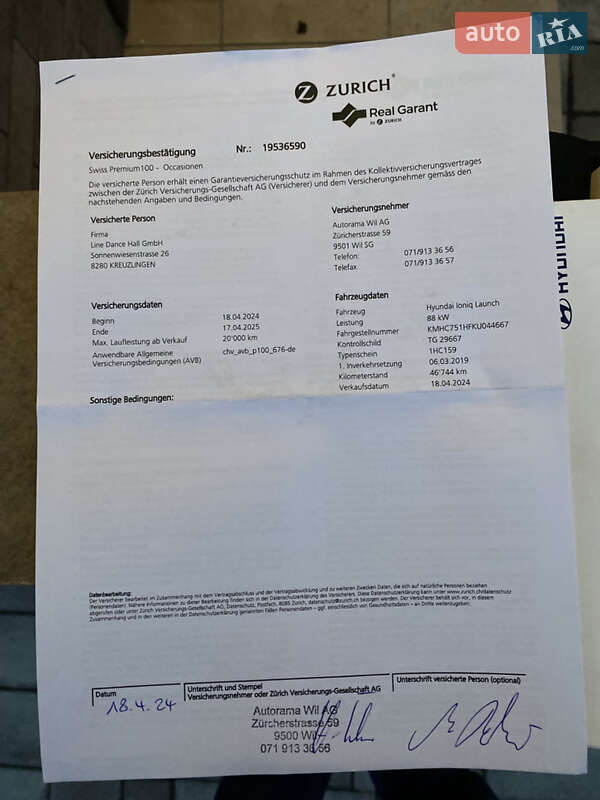 Хэтчбек Hyundai Ioniq 2019 в Виннице