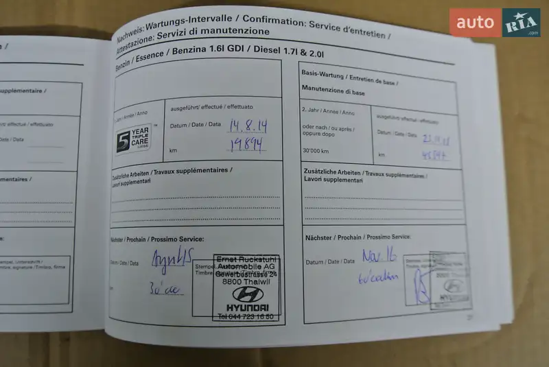 Позашляховик / Кросовер Hyundai ix35 2013 в Луцьку документ