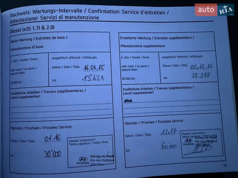 Внедорожник / Кроссовер Hyundai ix35 2014 в Трускавце