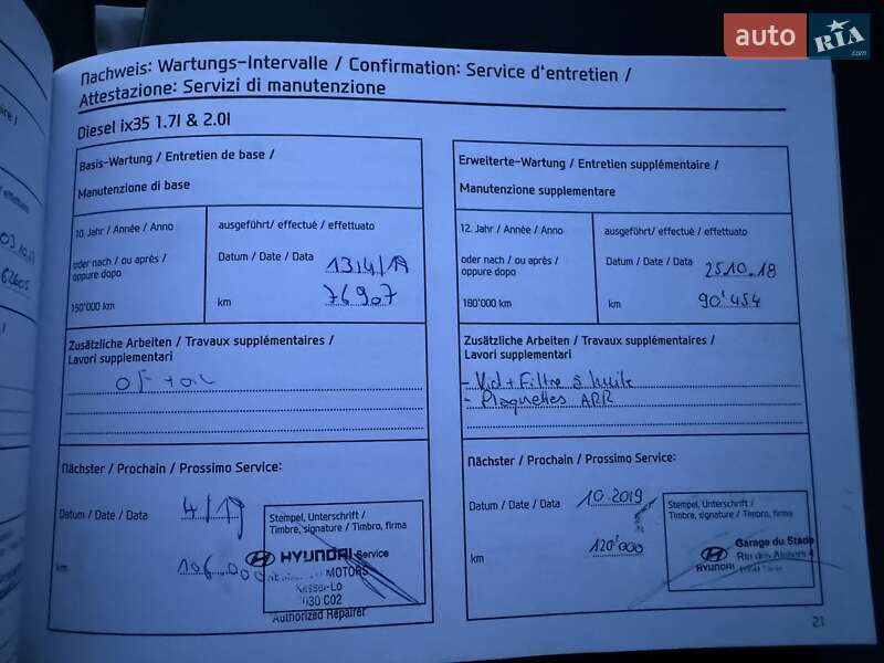 Внедорожник / Кроссовер Hyundai ix35 2014 в Трускавце