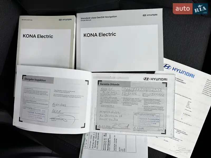 Позашляховик / Кросовер Hyundai Kona Electric 2022 в Києві документ