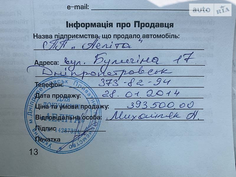 Внедорожник / Кроссовер Hyundai Santa FE 2013 в Днепре