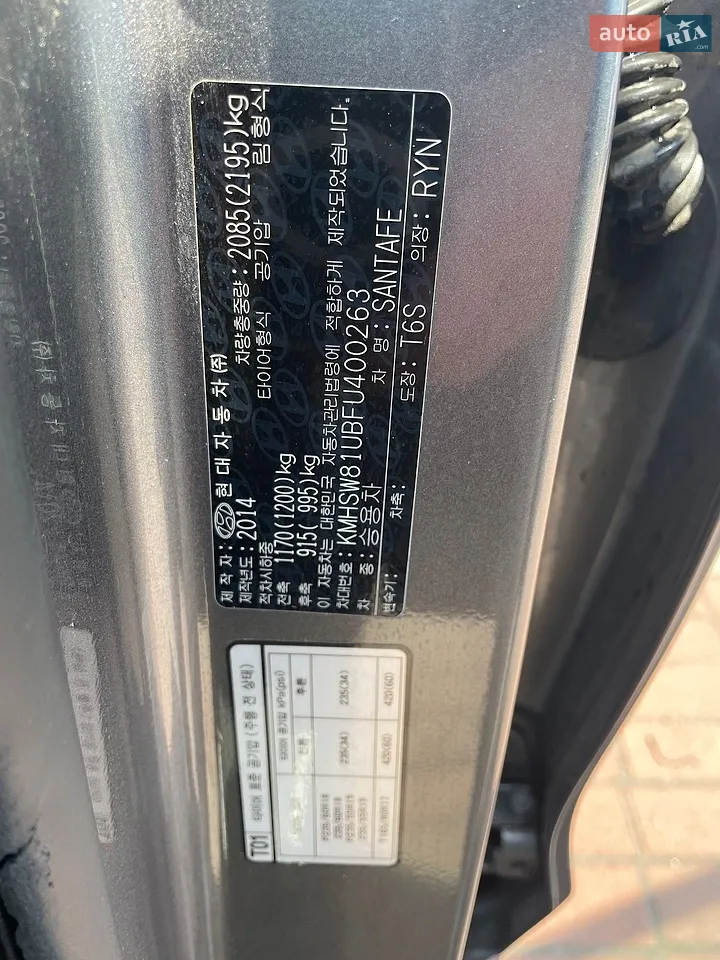2014 Hyundai Santa Fe - мініатюра 13