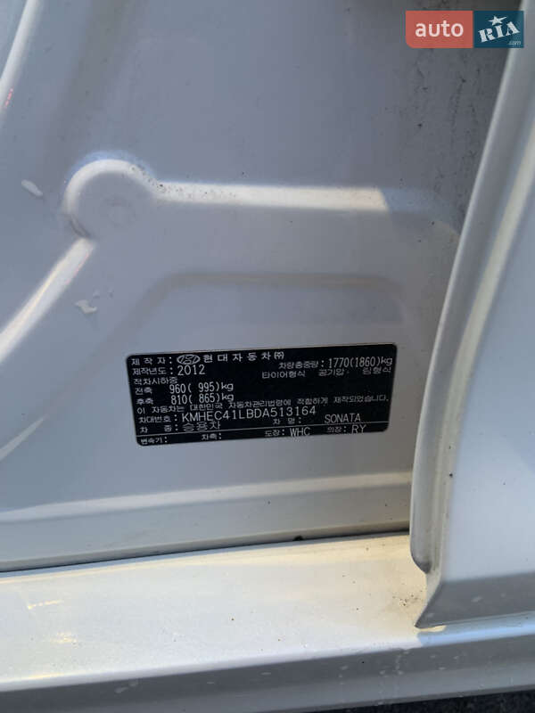 Седан Hyundai Sonata 2012 в Харкові