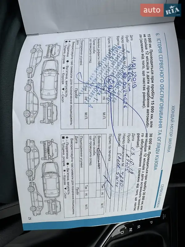 Внедорожник / Кроссовер Hyundai Tucson 2017 в Киеве документ