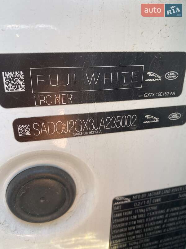 Внедорожник / Кроссовер Jaguar F-Pace 2018 в Одессе