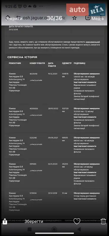Позашляховик / Кросовер Jaguar I-Pace 2018 в Хмельницькому документ