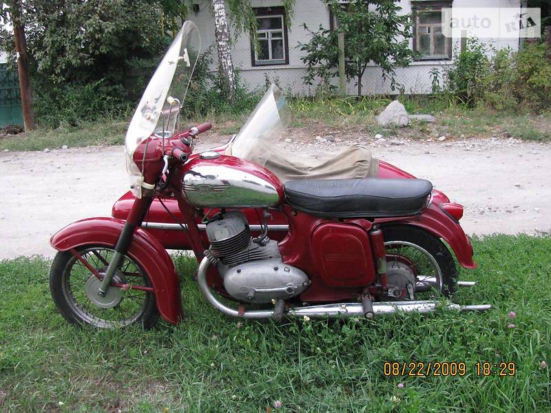 Мотоцикл с коляской Jawa 350 1969 в Новомосковске