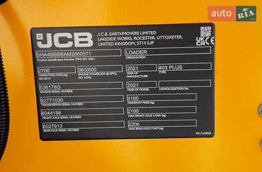 Фронтальні навантажувачі JCB 403 2021 в 