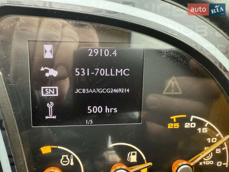 Телескопический погрузчик JCB 531-70 2017 в Киеве