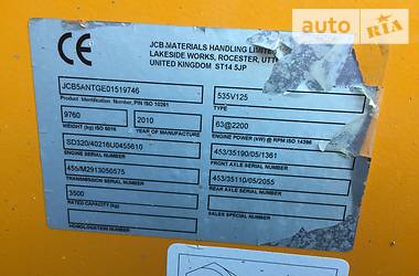 Телескопический погрузчик JCB 535-125 2010 в 