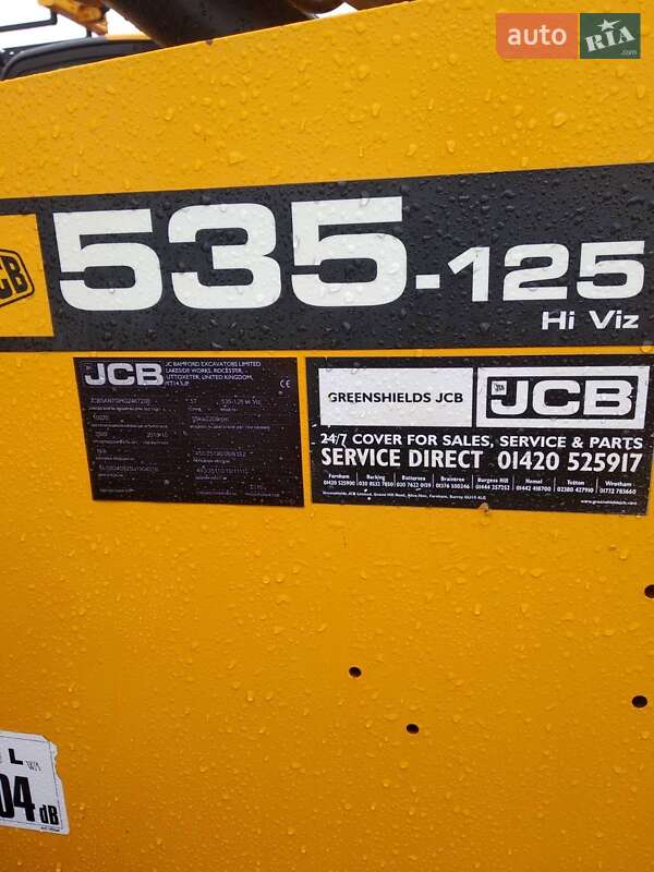 Телескопічні навантажувачі JCB 535-125 2016 в Малій Висці