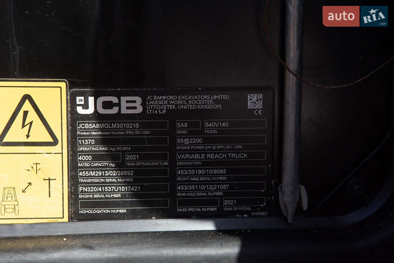 Подъемник телескопический JCB 540-140 2021 в Житомире