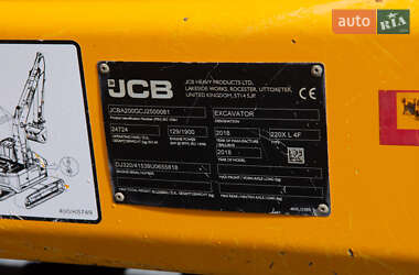 Гусеничний екскаватор JCB JS 220LC 2018 в 