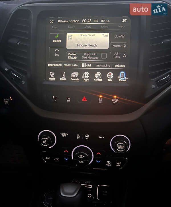 Внедорожник / Кроссовер Jeep Cherokee 2017 в Брусилове