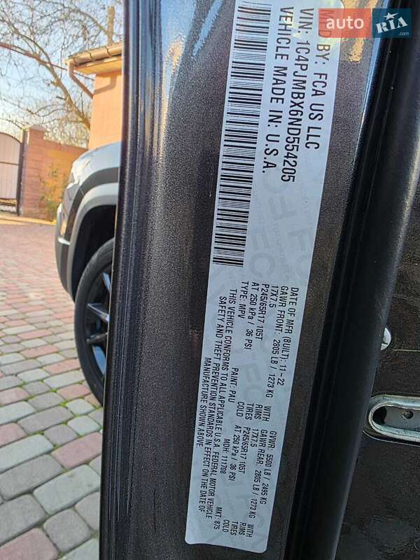 Внедорожник / Кроссовер Jeep Cherokee 2022 в Запорожье