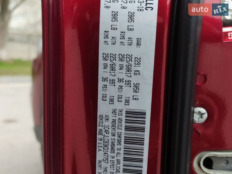 Внедорожник / Кроссовер Jeep Cherokee 2018 в Кременчуге фото 25 Внедорожник / Кроссовер Jeep Cherokee 2018 в Кременчуге