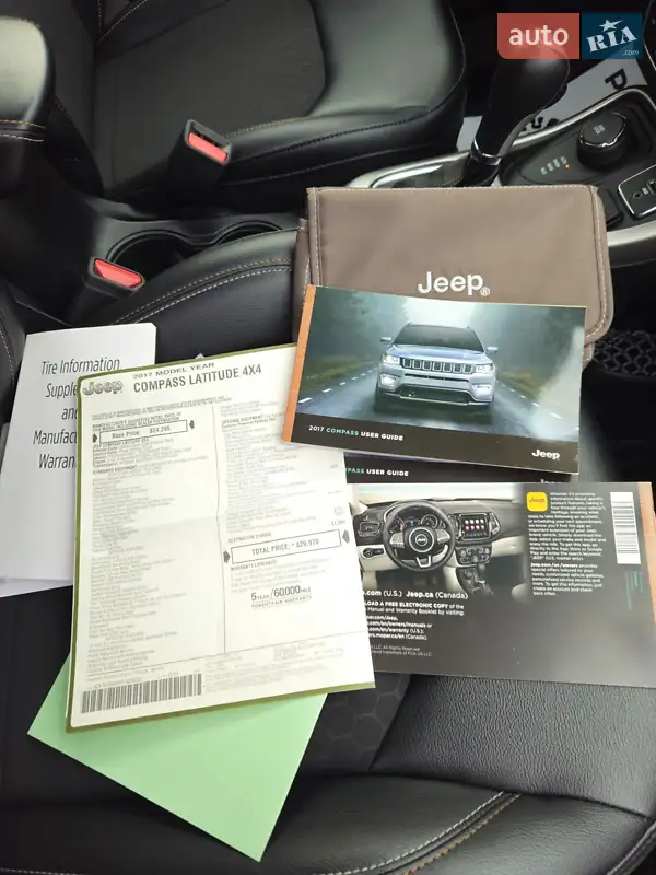 Внедорожник / Кроссовер Jeep Compass 2017 в Сумах документ