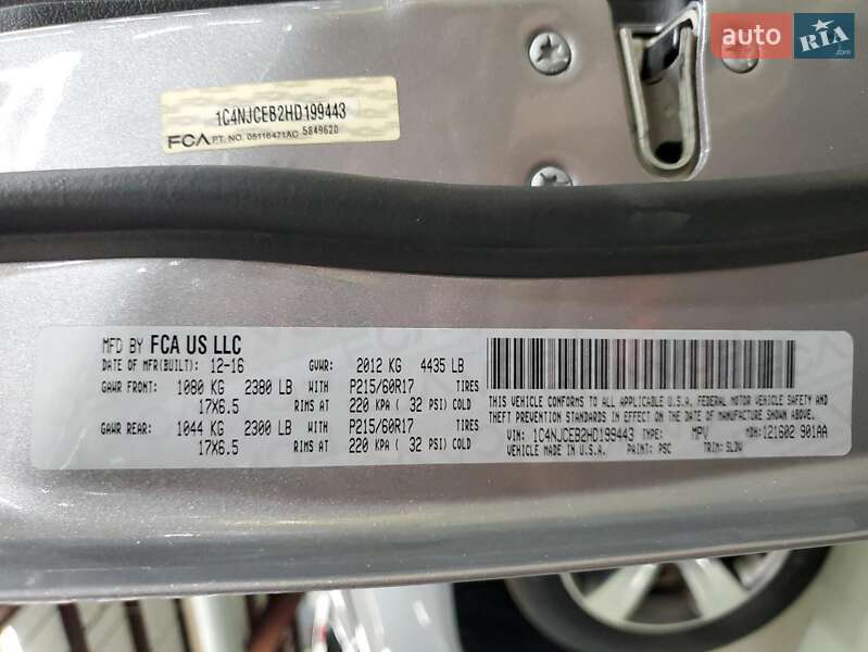 Позашляховик / Кросовер Jeep Compass 2017 в Львові фото 13 Позашляховик / Кросовер Jeep Compass 2017 в Львові