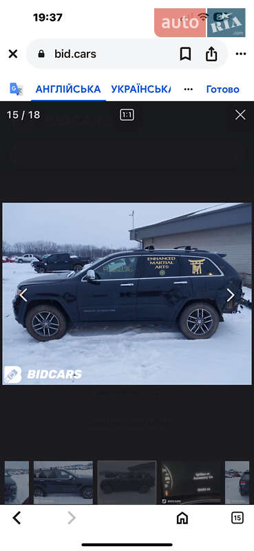 Позашляховик / Кросовер Jeep Grand Cherokee 2018 в Броварах