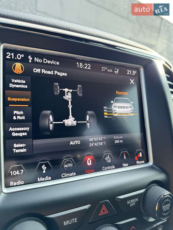 Внедорожник / Кроссовер Jeep Grand Cherokee 2018 в Ивано-Франковске