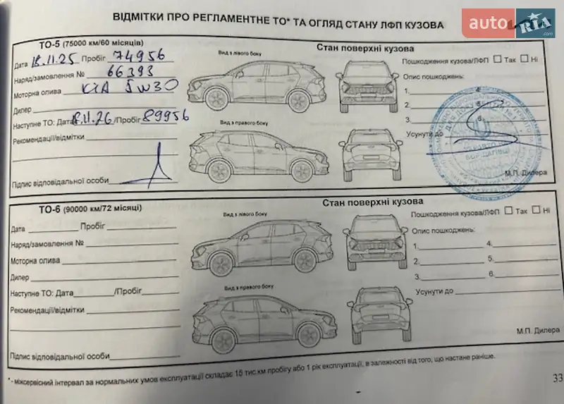 Хэтчбек Kia Ceed 2022 в Киеве документ