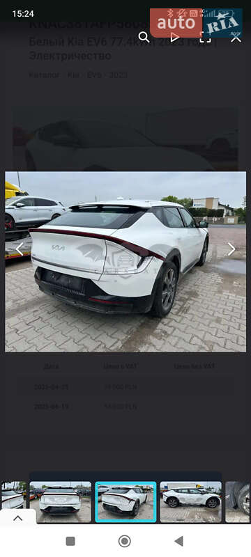 Внедорожник / Кроссовер Kia EV6 2023 в Умани