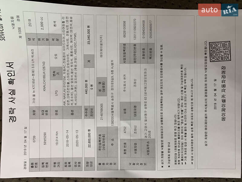 Седан Kia K7 2018 в Новомосковске